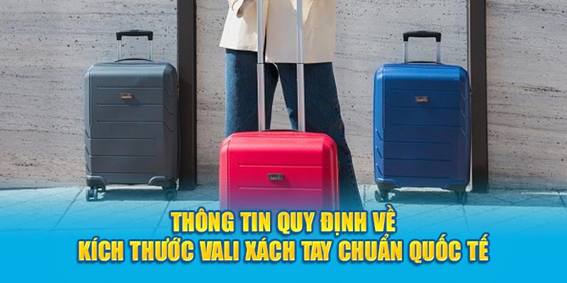 Thông tin quy định về kích thước vali xách tay chuẩn quốc tế